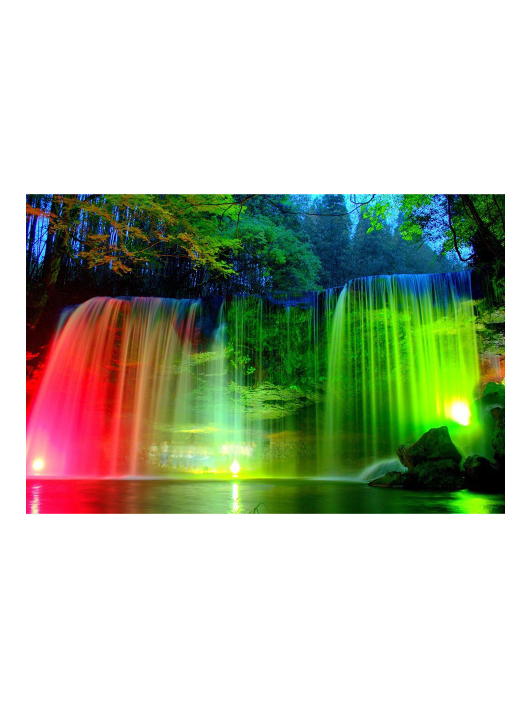 British Terminal Green & Blue Botanical Wall Poster