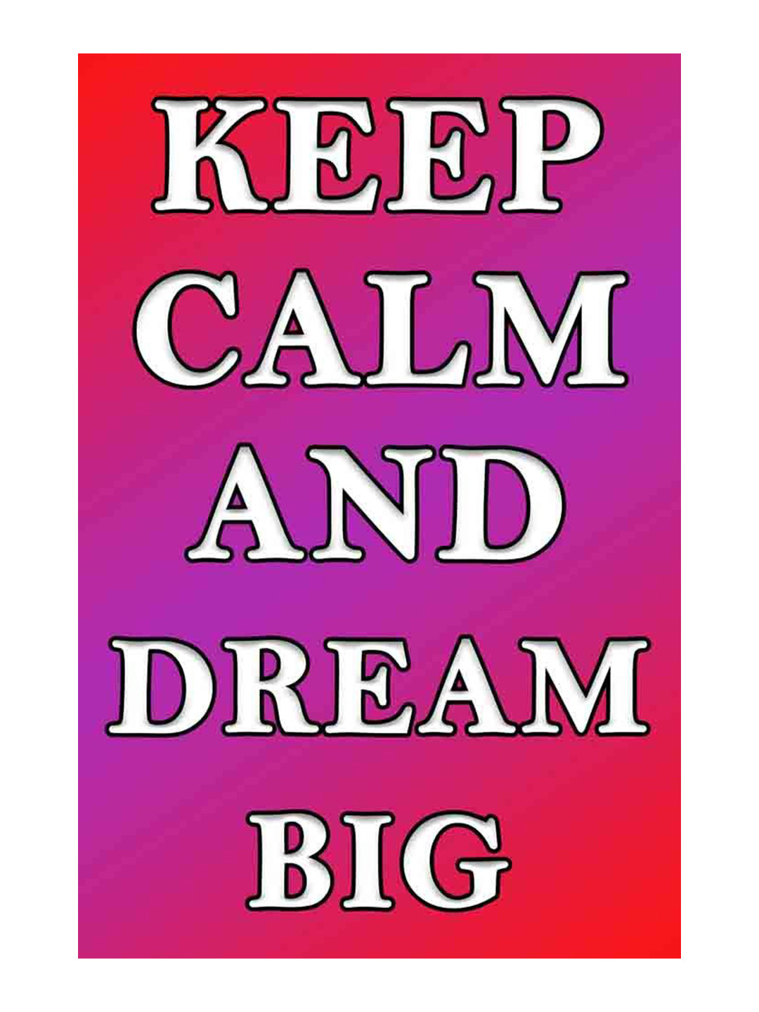 British Terminal Red & Purple Paper Quote Printed Wall Poster