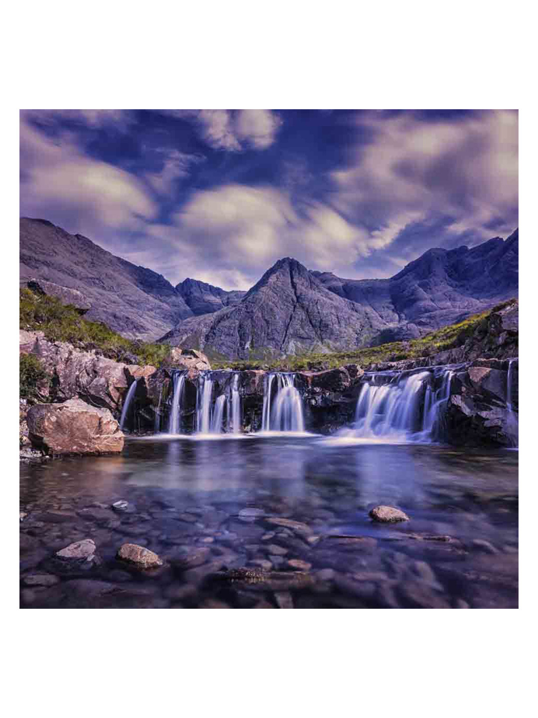 British Terminal Blue Paper Waterproof Wall Poster