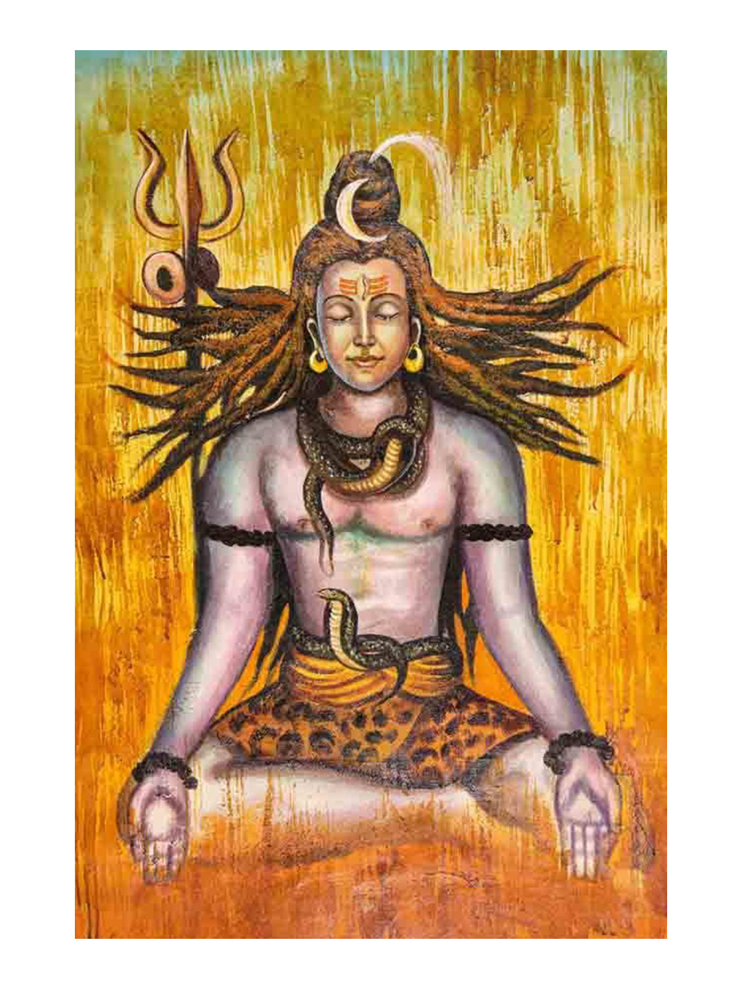 British Terminal Blue & Yellow Shiva Wall Poster