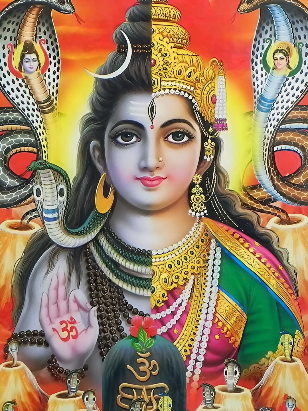 British Terminal Red & Gold Toned Water Proof Religious Wall Poster