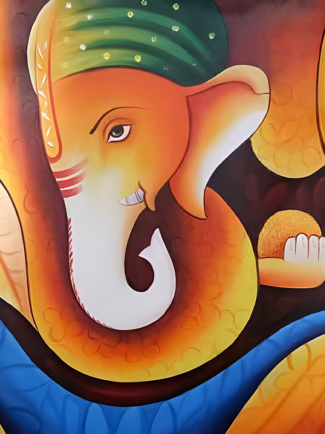 British Terminal Orange Colored & Green Printed Fully Waterproof Paper Wall Poster