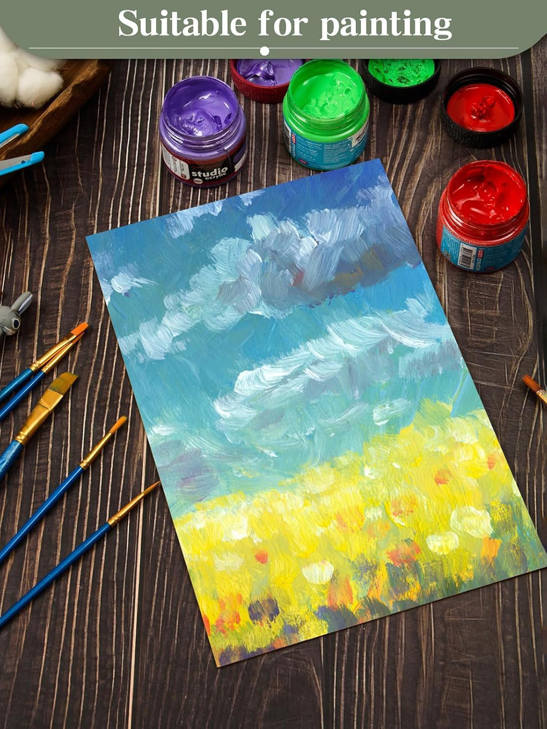 BS AMOR Kids 6-Pcs Mdf Board Art & Craft