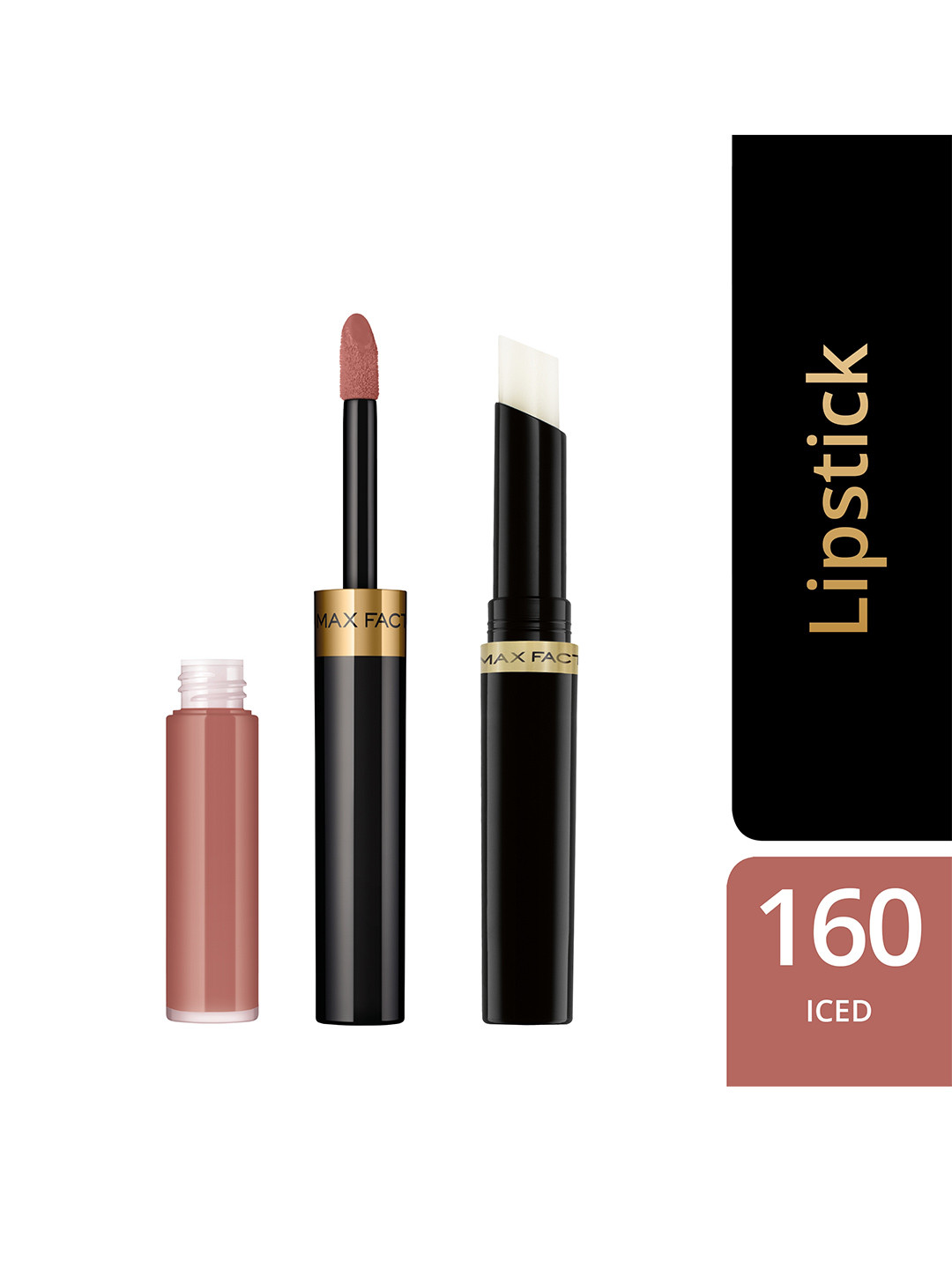 Max Factor Lipfinity Long-Lasting Lip Colour 2.3ml with Top Coat 1.9g - Iced 160