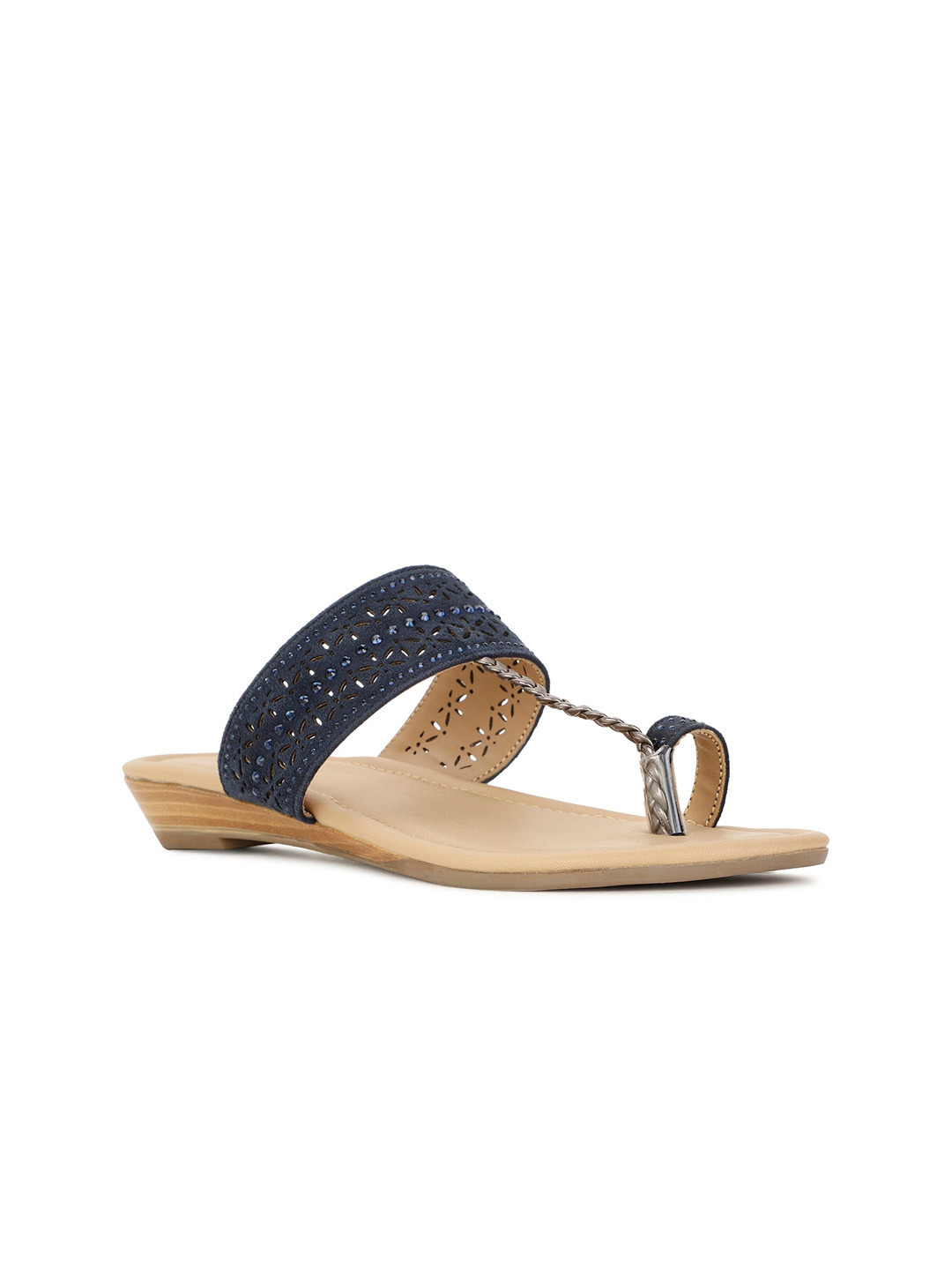 Bata One Toe Flats With Laser Cuts Detail