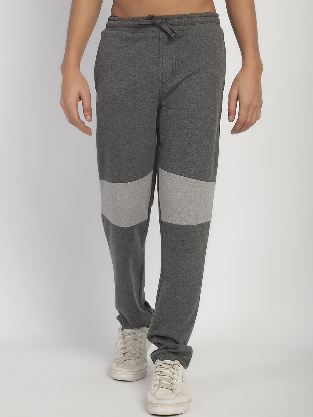 Rute Boys Colour Block Cotton Mid-Rise Track Pants