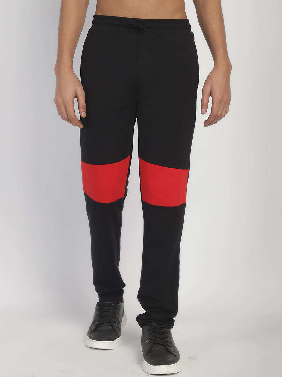 Rute Boys Colorblocked Cotton Mid-Rise Track Pants