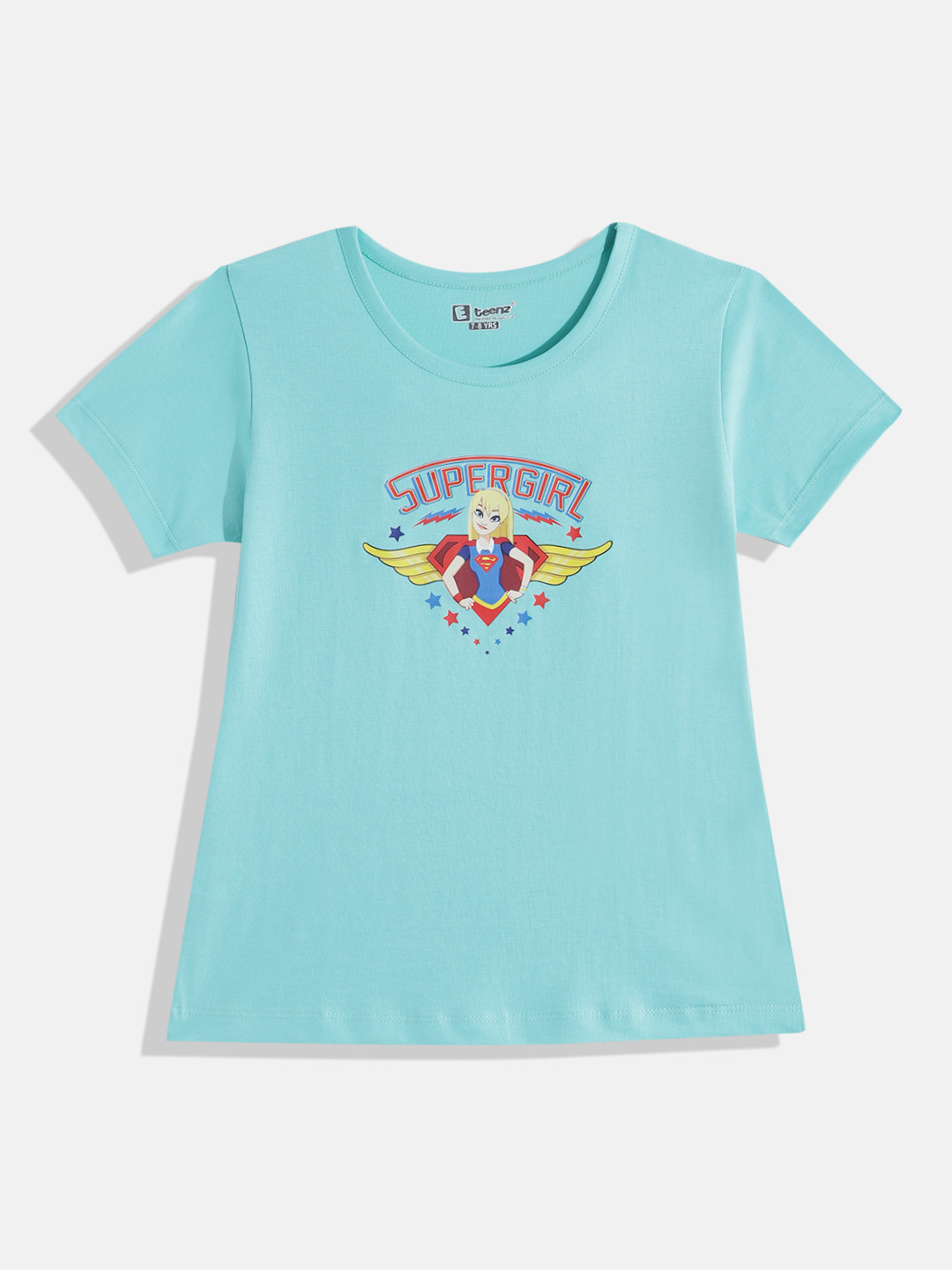 Eteenz Girls Super Girl Printed T-shirt