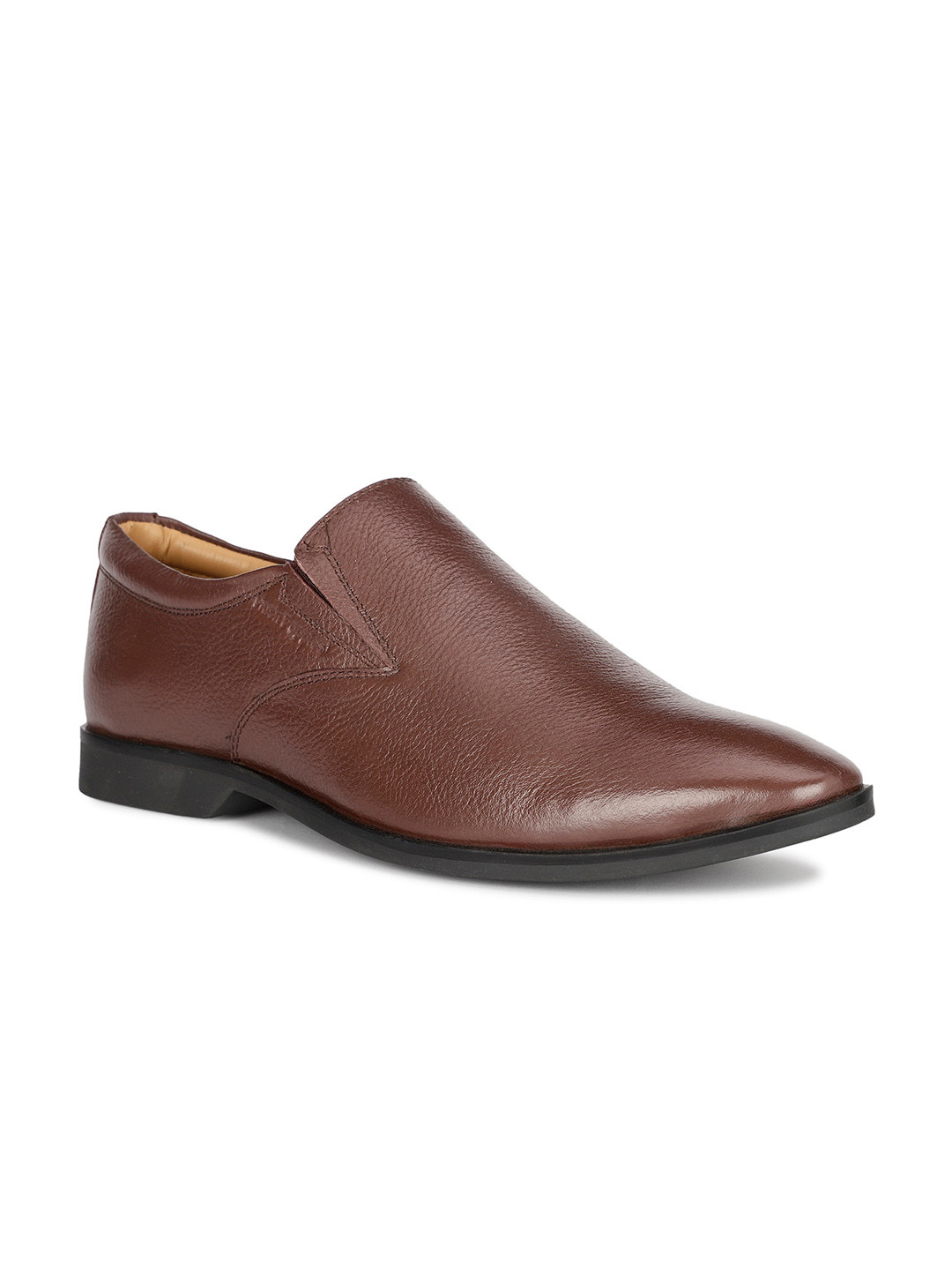 Hush Puppies Men NIGEL E Round Toe Leather Formal Slip-On Shoes