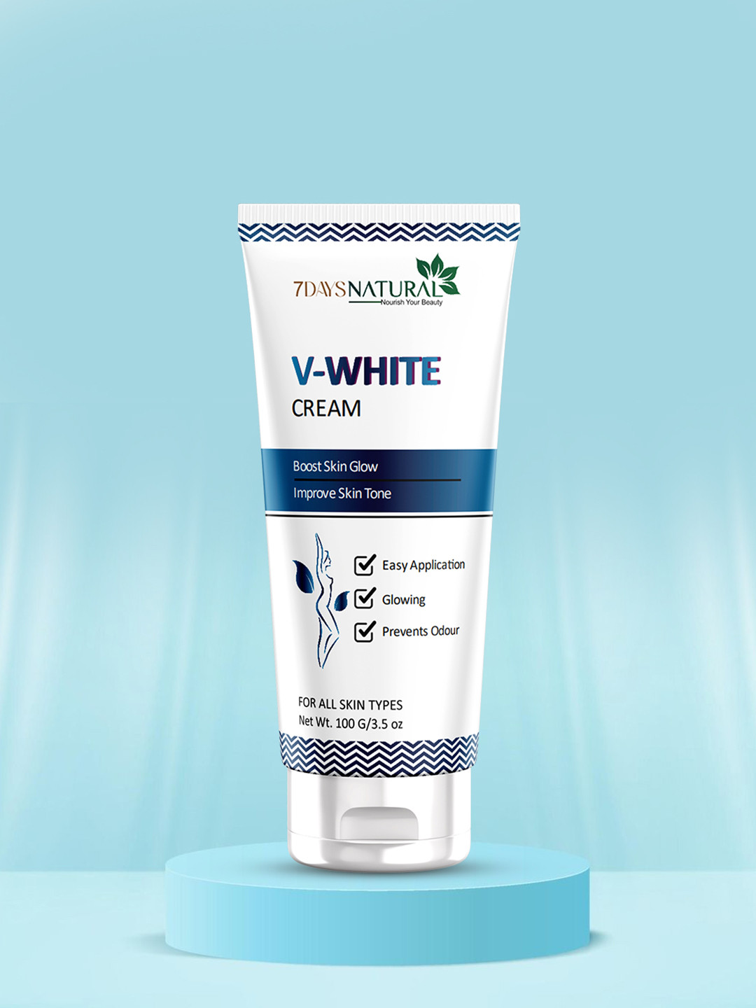 7DAYSNATURAL V-White Natural Hygiene Intimate Cream - 100g
