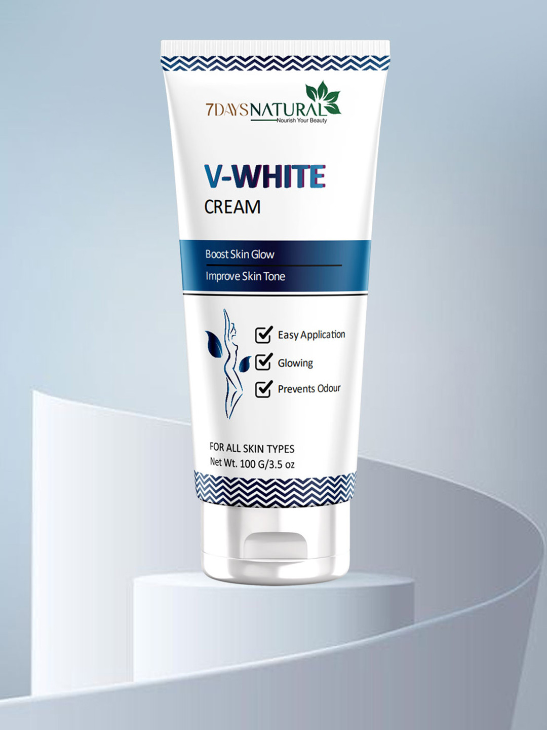 7DAYSNATURAL V - White Intimate Hygiene Cream - 100g