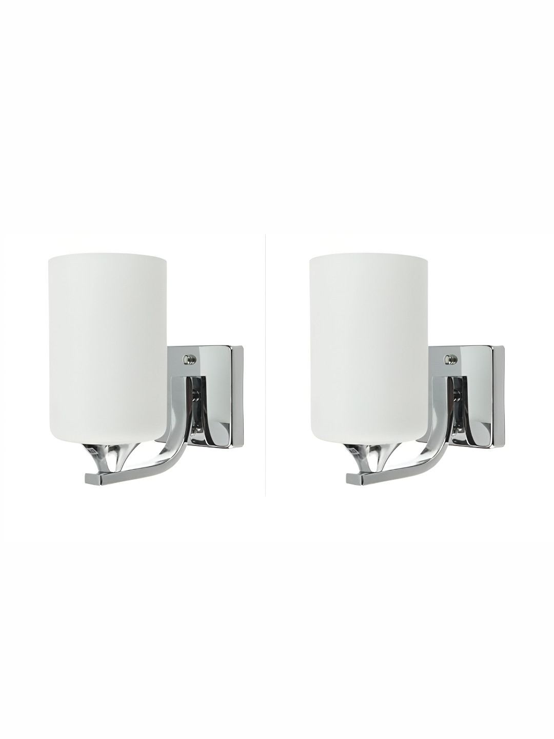 Areezo Silver Toned Cylinder Metal Wall Lamp
