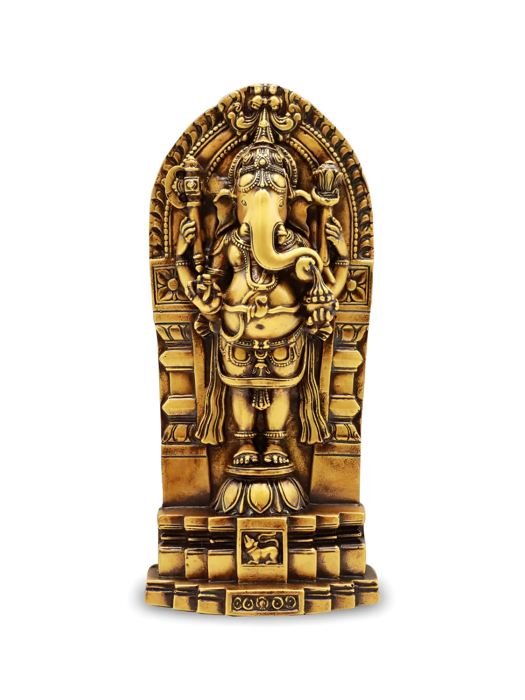 Artarium LLP Gold Resin Natural Prayer Room Medium Showpiece - 30.3 Inches