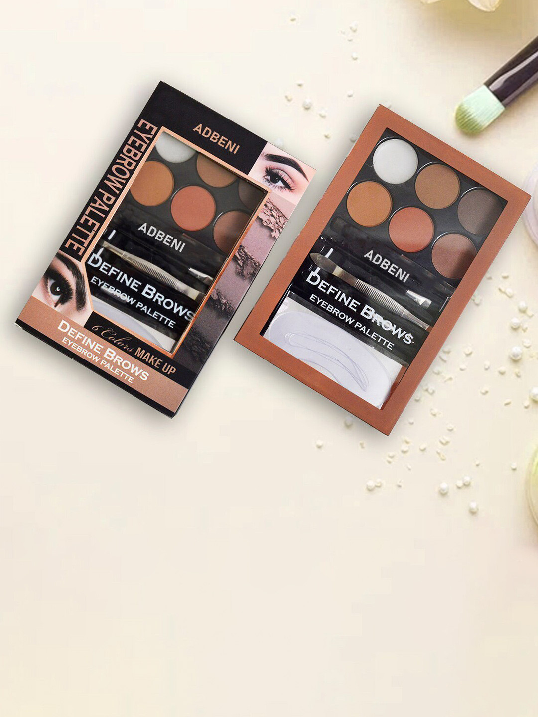 Adbeni Eyebrow Kit With Eyebrow Pencil Brush & Tweezer - 12.8g - Shade 01