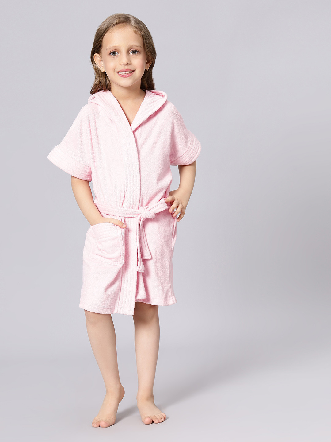 LacyLook Girls V-Neck Princess Hoodie Bathrobe