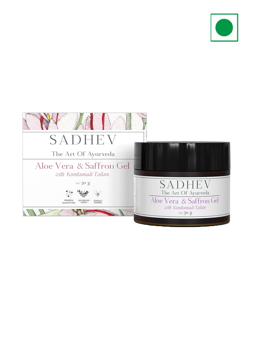 SADHEV Aloe Vera & Saffron Gel With Kumkumadi Tailam - 50g