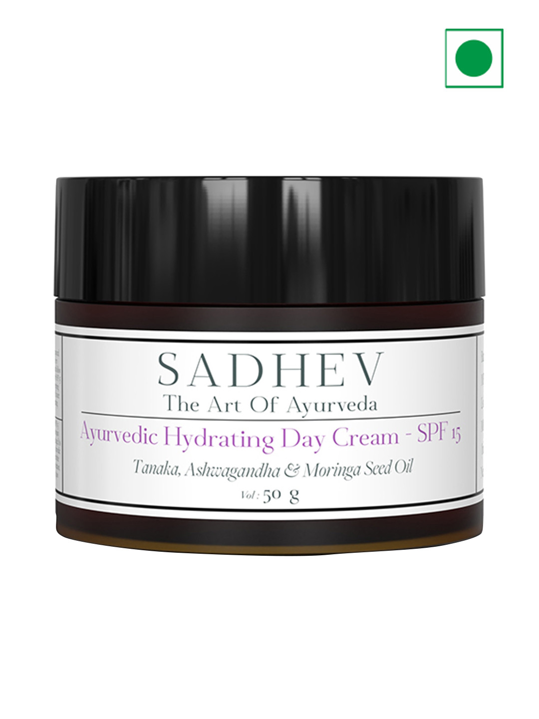 SADHEV The Art Of Ayurveda Hydrating Day Cream SPF 15 With Ashwagandha - 50g