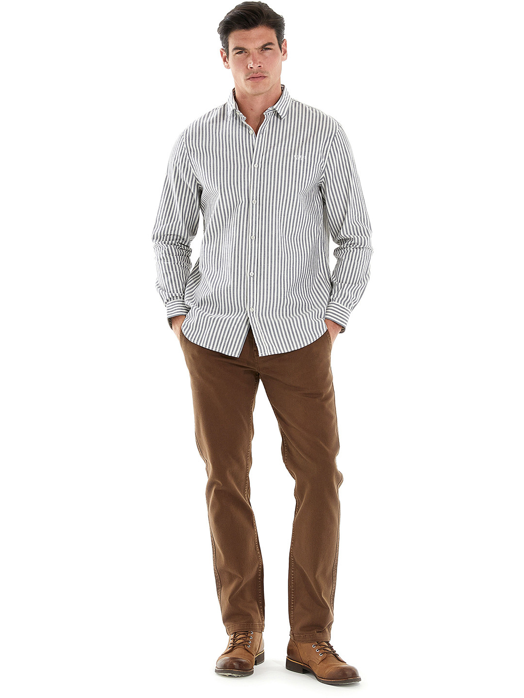 GUESS Pinstripes Casual Shirt