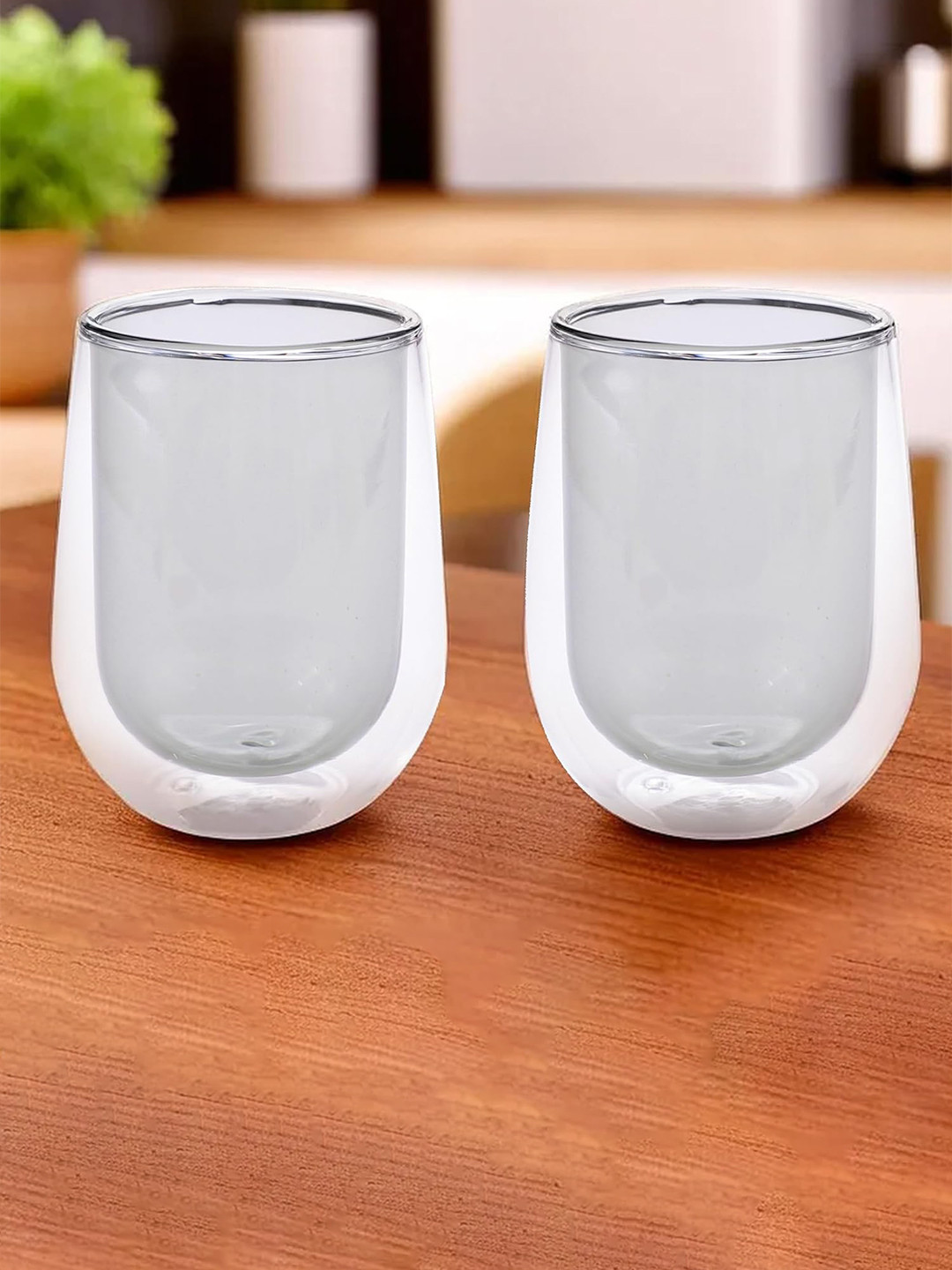 The Better Home Set of 2 Double Wall Drinking Glasses - 190 ml Each