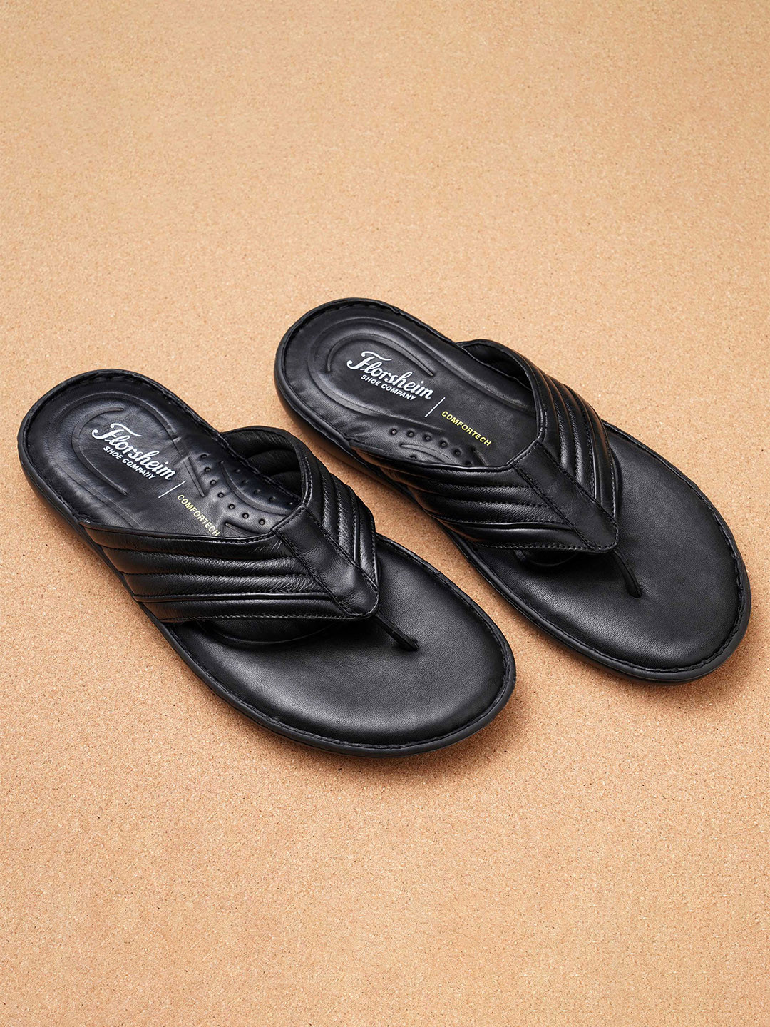 Florsheim Men Leather Comfort Sandals
