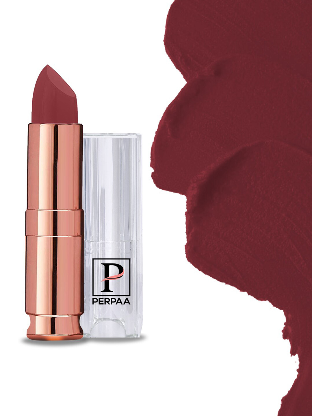 PERPAA Antique Velvet Matte Lipstick with Shea Butter & Vitamin E - Brick Red 110