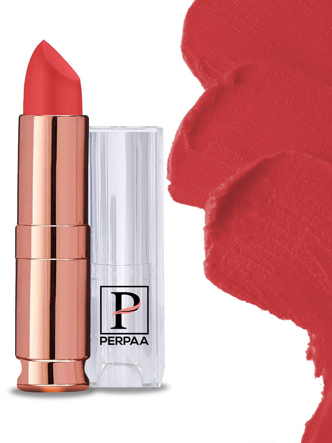PERPAA Antique Velvet Matte Lipstick with Shea Butter & Vitamin E - Velvet Orange 93