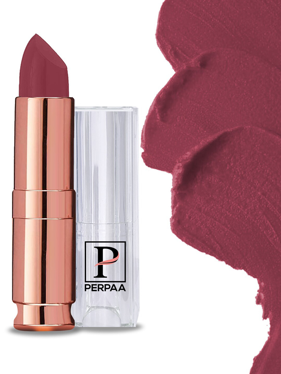 PERPAA Antique Velvet Matte Lipstick with Shea Butter & Vitamin E - Tan Red 80