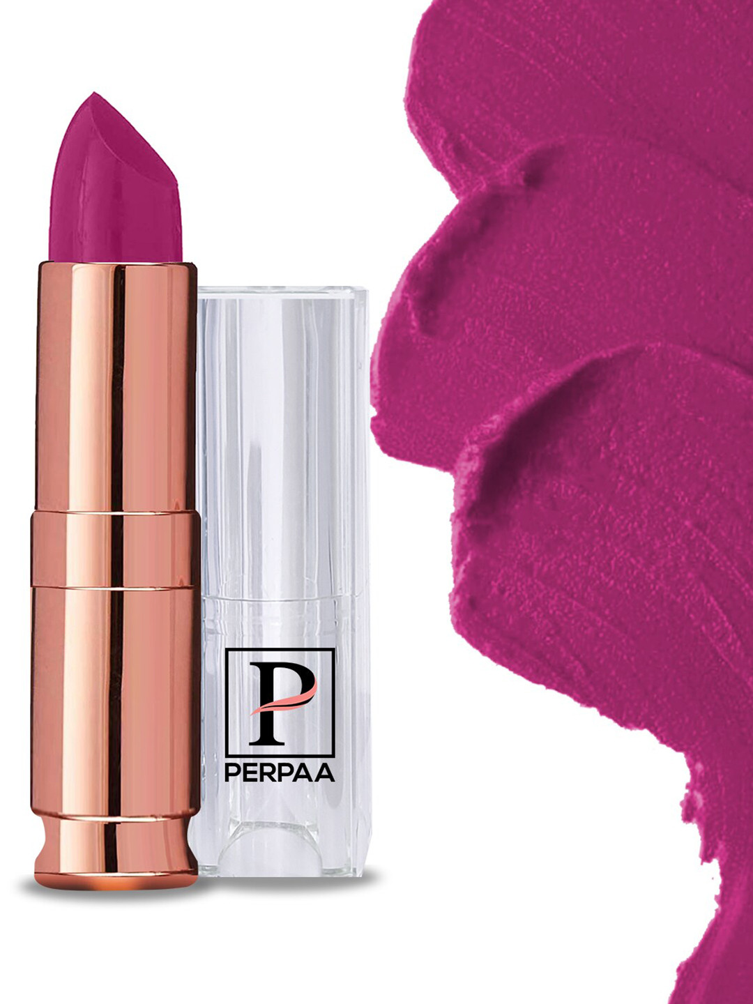 PERPAA Antique Velvet Matte Lipstick with Shea Butter & Vitamin E - Rose Magenta 58
