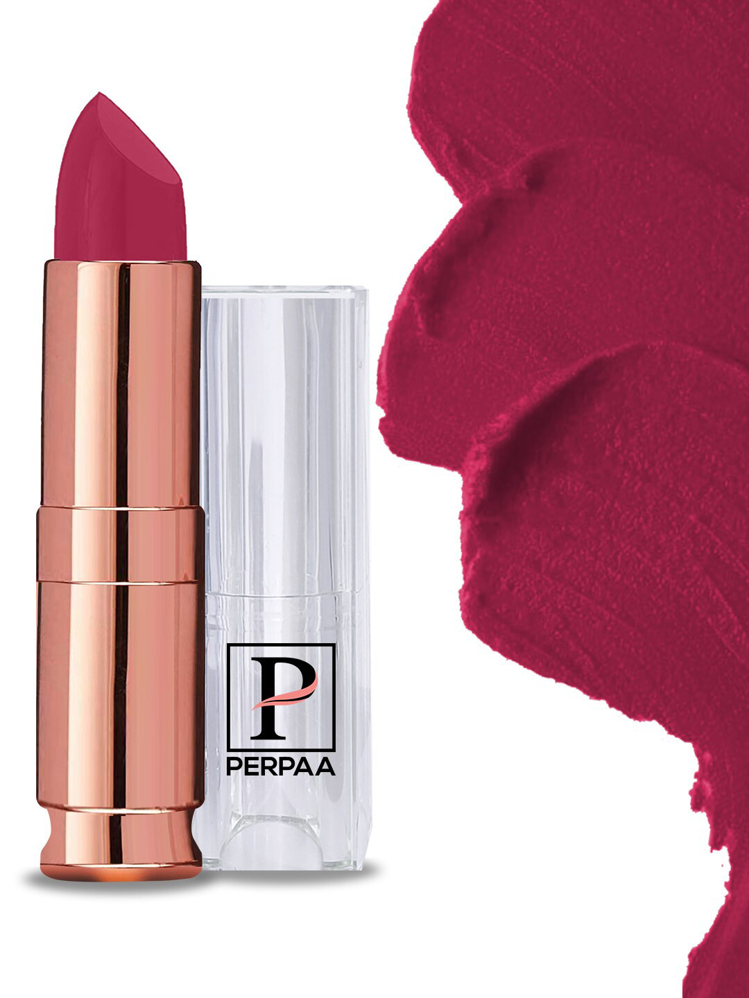 PERPAA Antique Velvet Matte Lipstick with Shea Butter & Vitamin E - Strawberry Pink 92