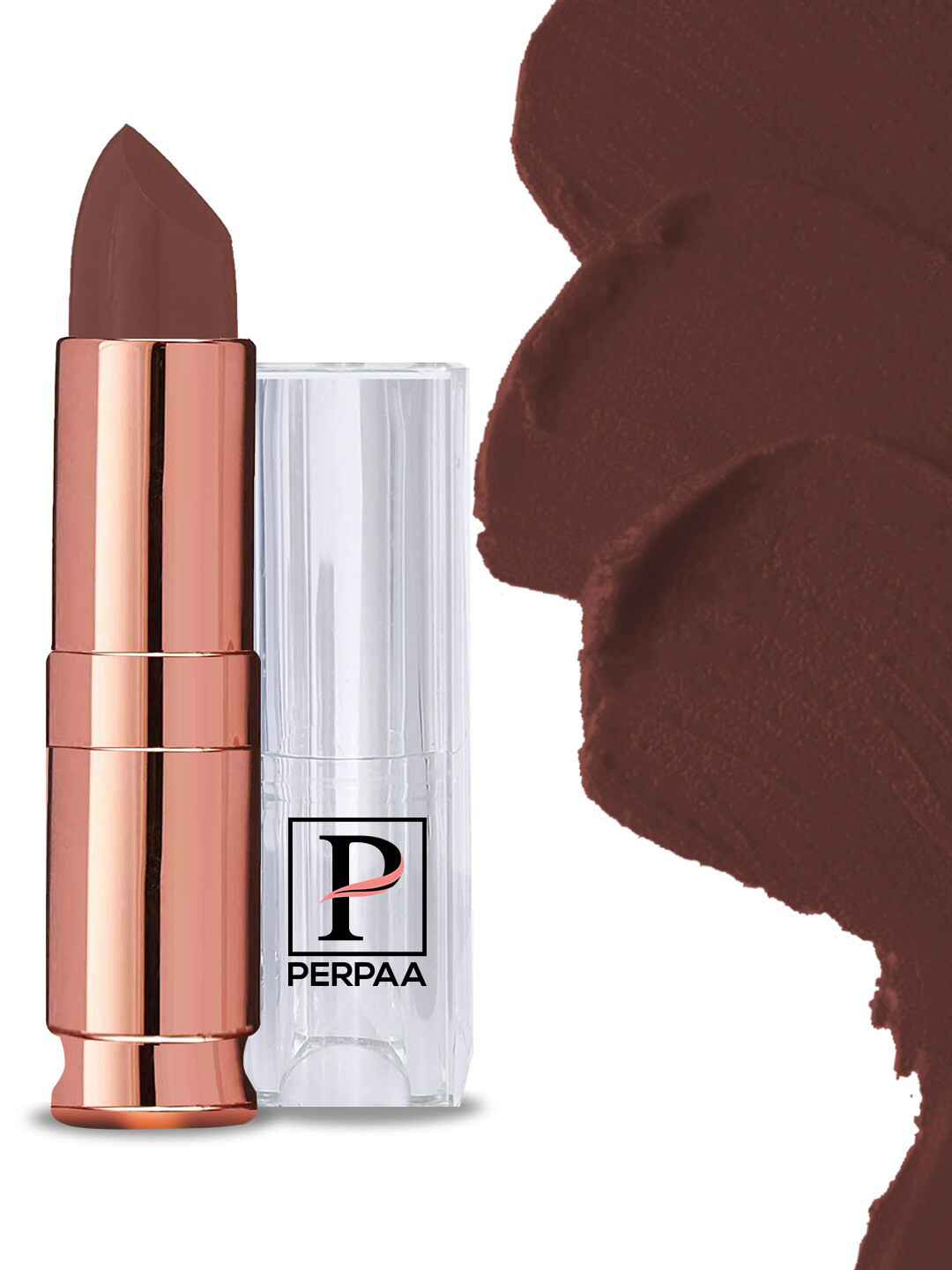 PERPAA Antique Velvet Matte Lipstick with Shea Butter & Vitamin E - Cocoa Brown 67