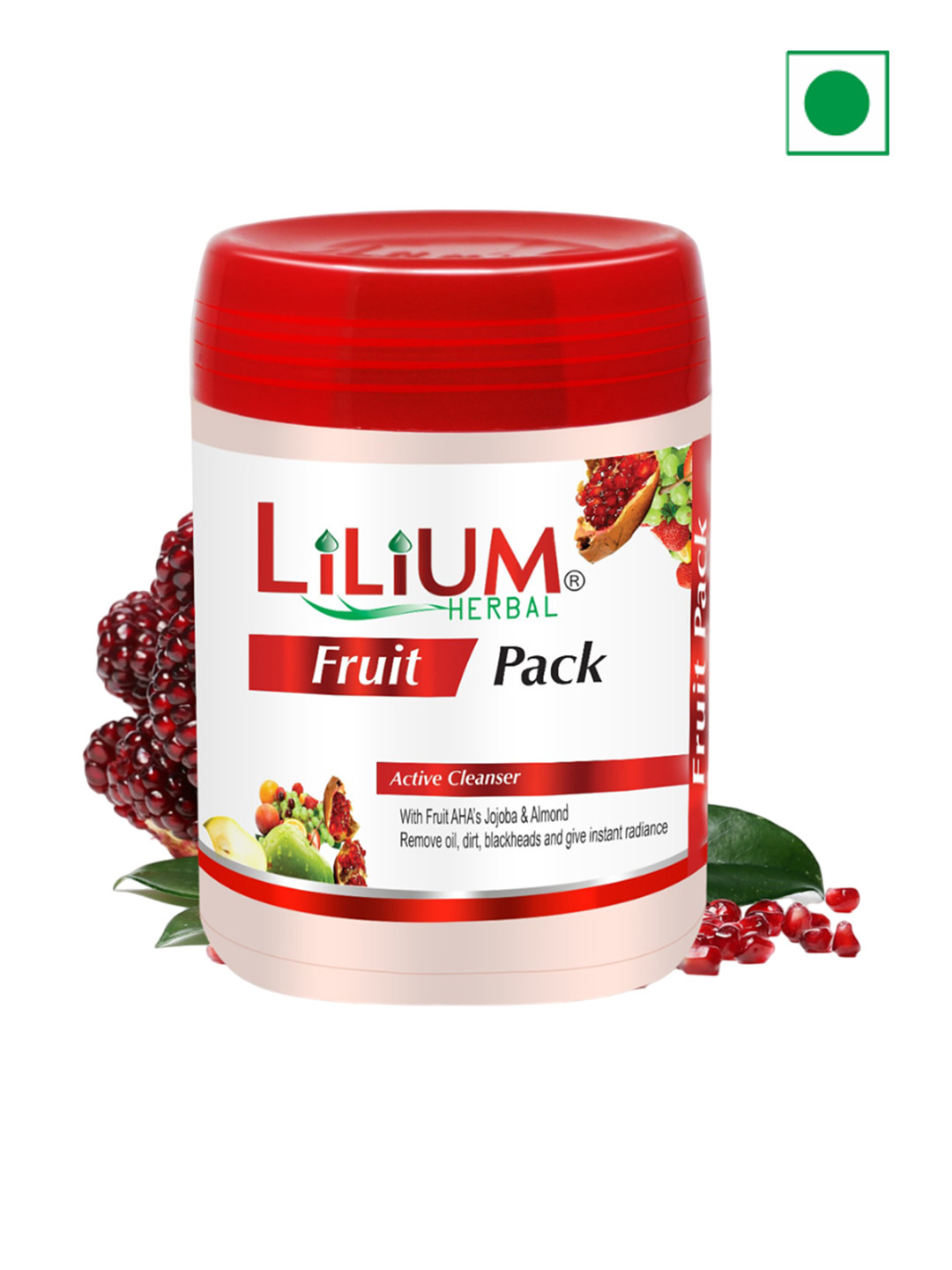 Lilium Herbal Fruit Face Pack Active Cleanser For Dirt & Blackheads - 900ml