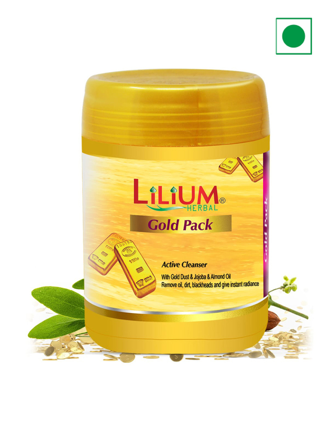 Lilium Herbal Gold Face Pack Active Cleanser For Dirt & Blackheads - 900ml