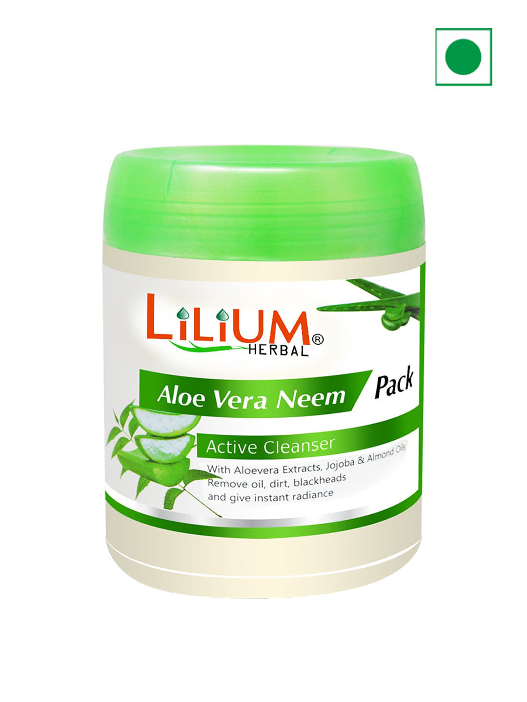 Lilium Herbal Aloe Vera Neem Face Pack Active Cleanser For Dirt & Oil - 900ml