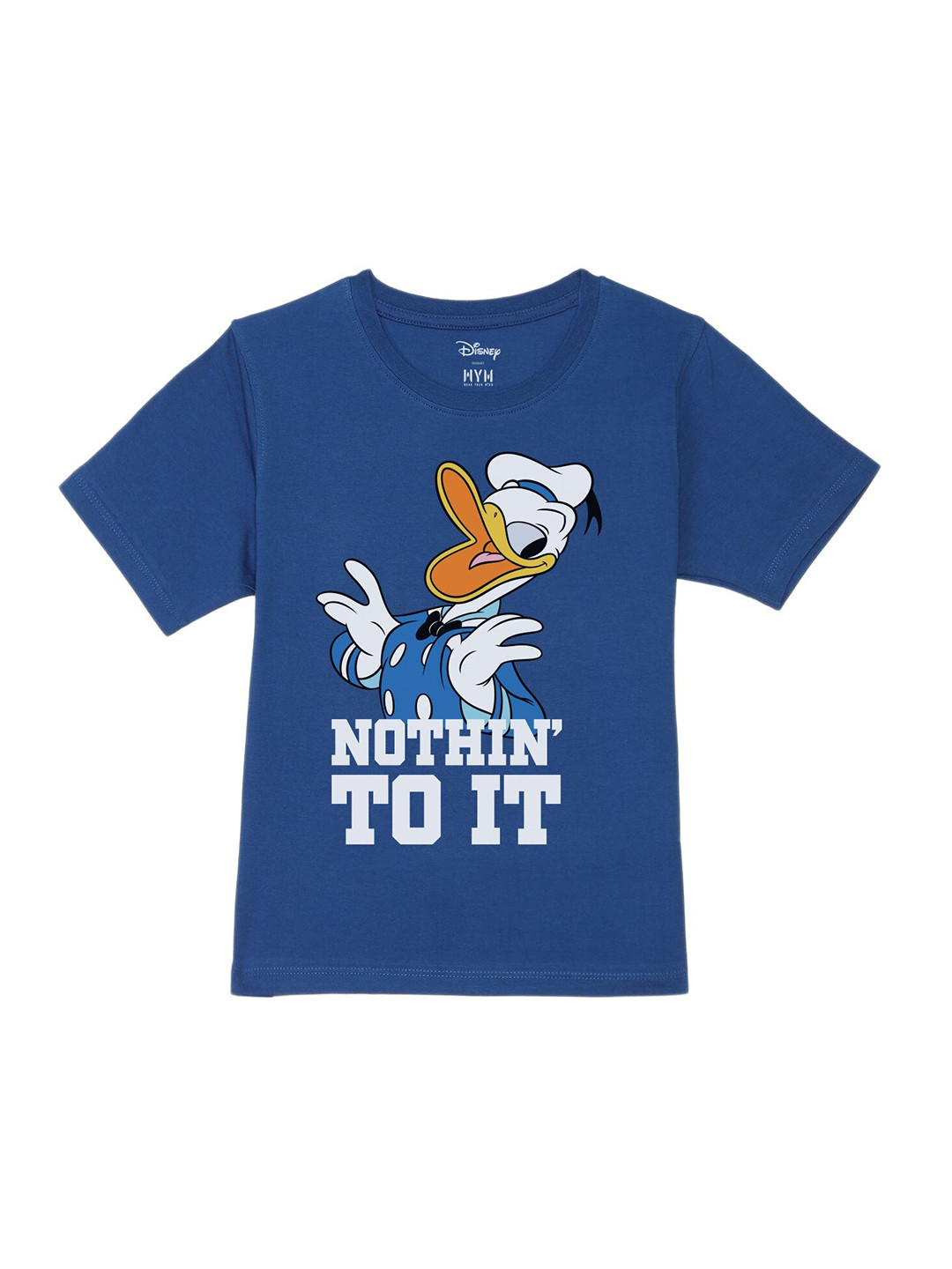 Wear Your Mind Boys Donald Duck Printed Short Sleeves Cotton T-shirt