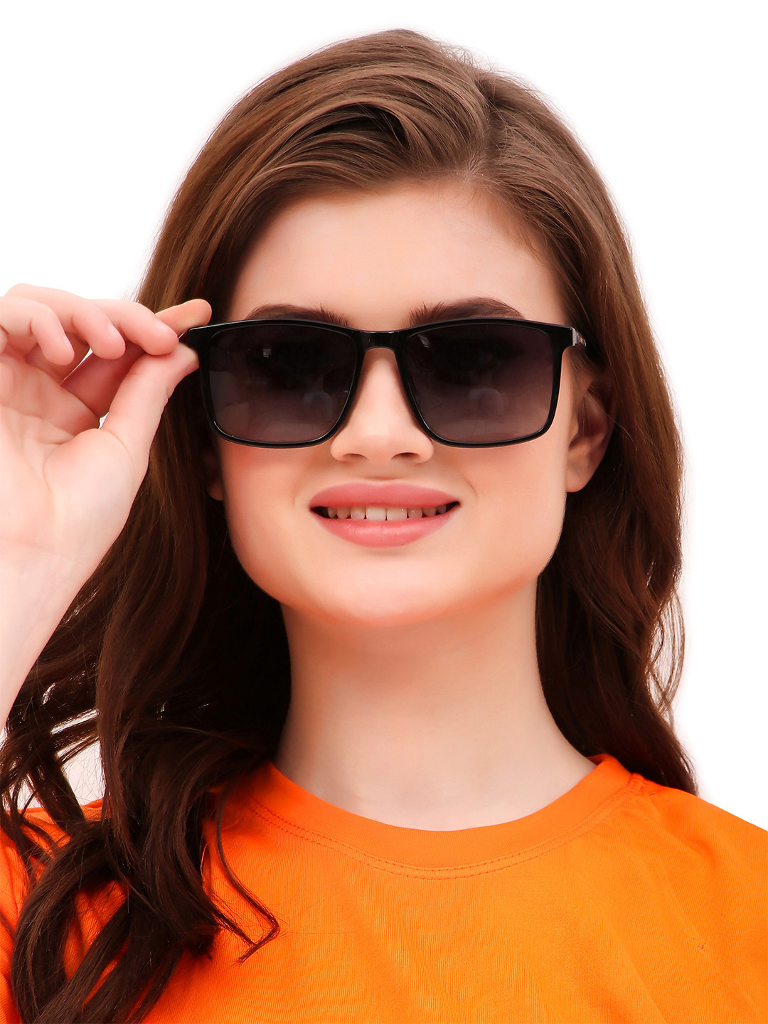 HASHTAG EYEWEAR Unisex Square Sunglasses with Polarised and UV Protected Lens TT-TR 3040 G