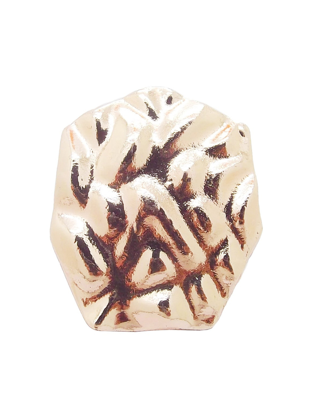 FEMMIBELLA Rose Gold Plated Hexagon Finger Ring