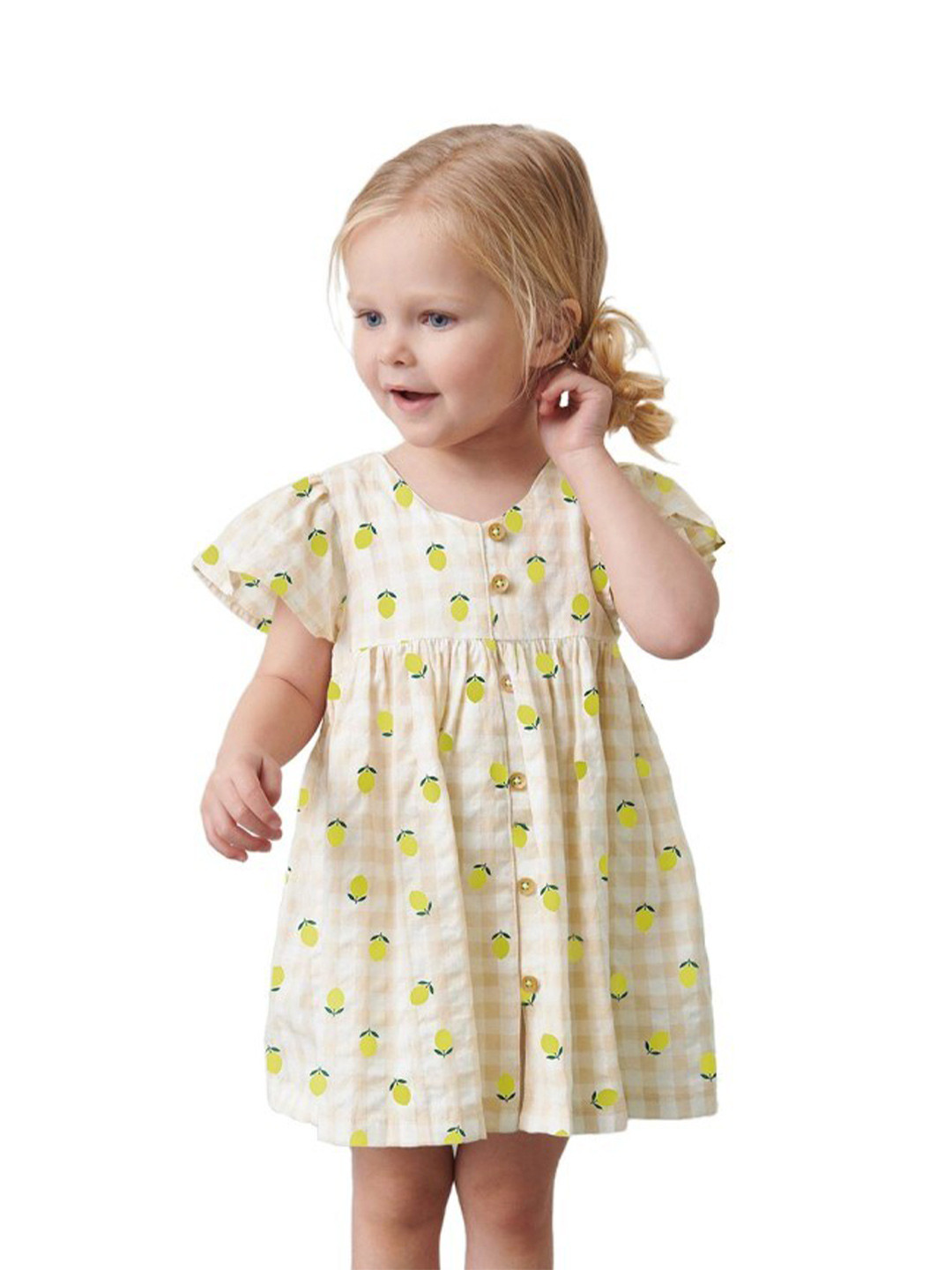 StyleCast x Revolte White Floral Printed Cotton Fit & Flare Dress