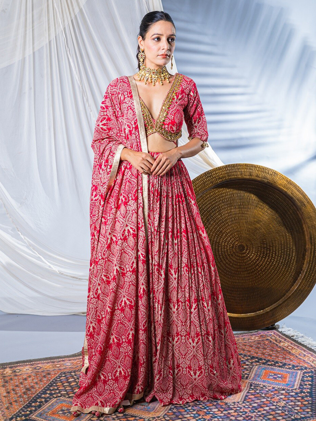 Soniya g Embroidered Beads and Stones Ready to Wear Lehenga & Blouse With Dupatta