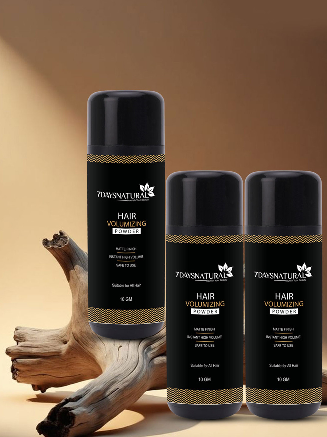 7DAYSNATURAL Feel Of Nature Set Of 3 Hair Volumizing Powder Wax With Aloe Vera - 10g Each