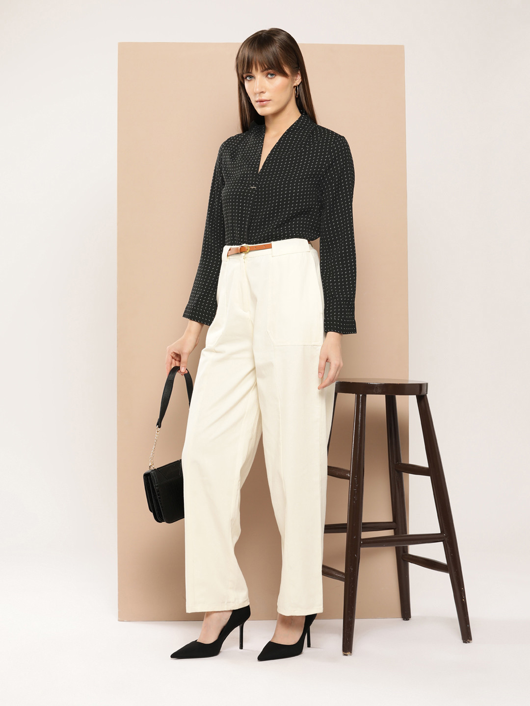 her by invictus Print Shirt Style Top