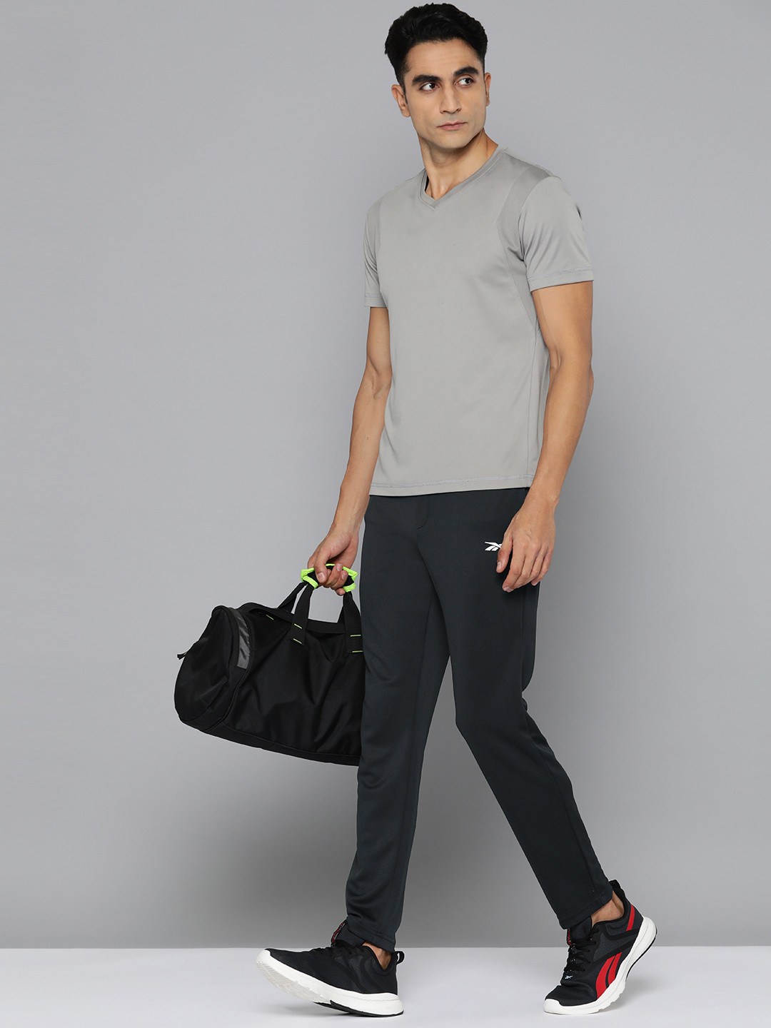 Reebok Men Slim Fit Speedwick Sports Track Pants