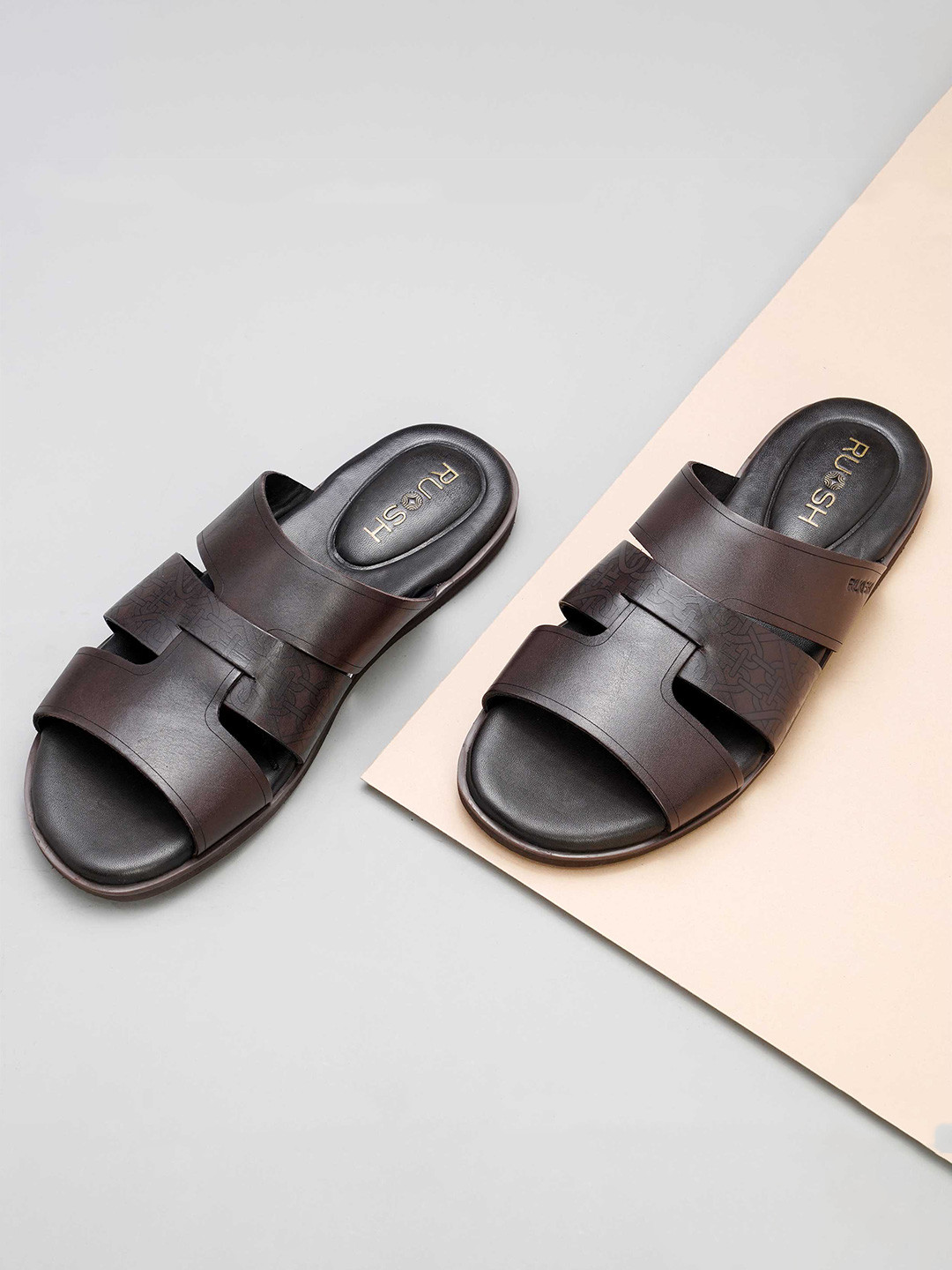 Ruosh Men Leather Comfort Sandals