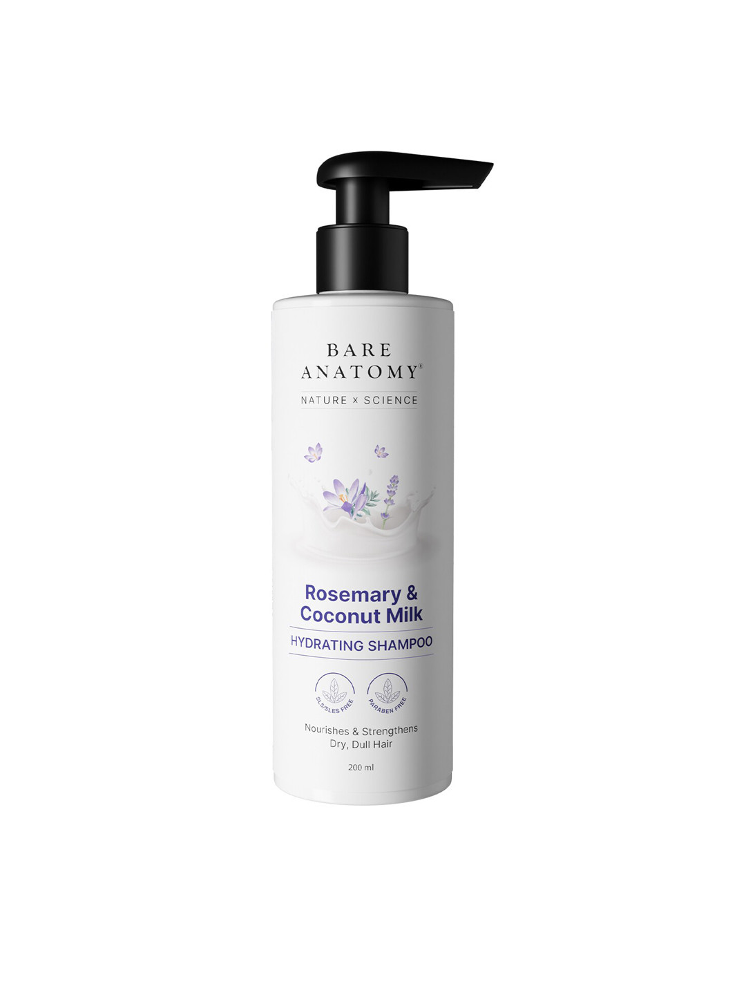 Bare Anatomy Rosemary & Coconut Milk Hydrating Shampoo - 200 ml