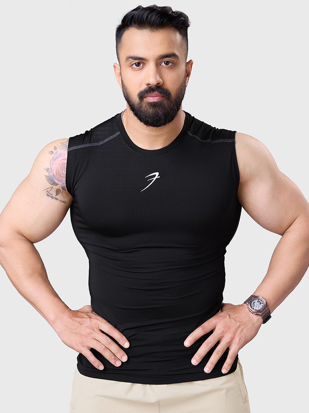 FUAARK Compression Sleeveless Tank Innerwear Vests