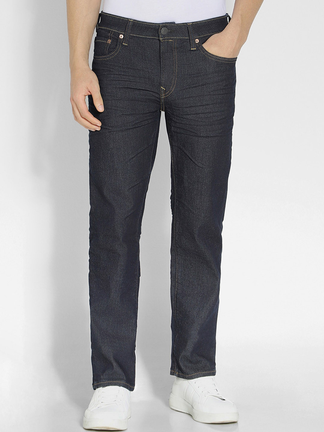 AMERICAN EAGLE OUTFITTERS Men Straight Fit Clean look No Fade Stretchable Jeans