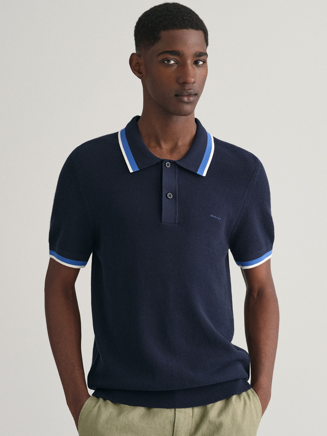 GANT Regular Fit Solid Pique Polo T-Shirt
