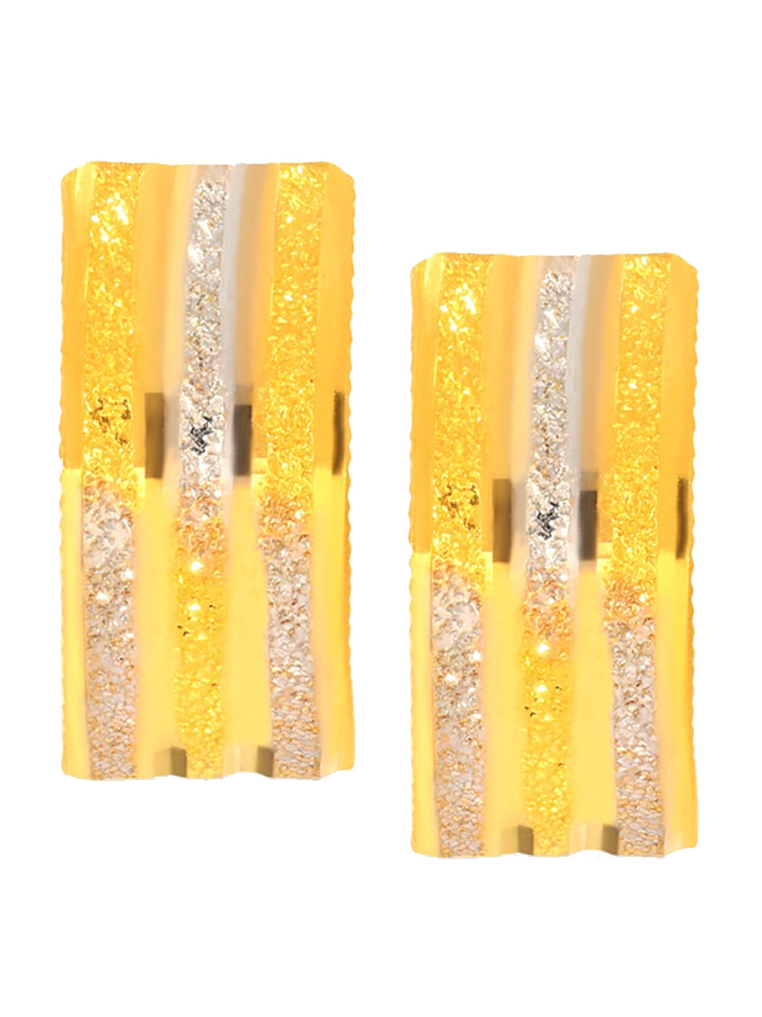 BHIMA 22K BIS Hallmark (916) Yellow Gold Elegant Hoop Earrings