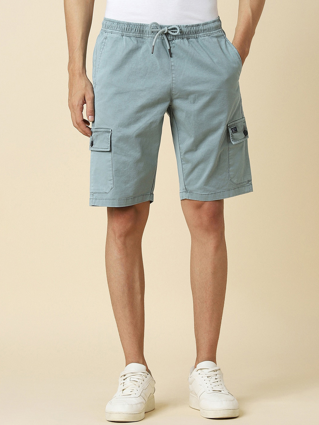 Allen Solly Men Mid-Rise Cargo Shorts