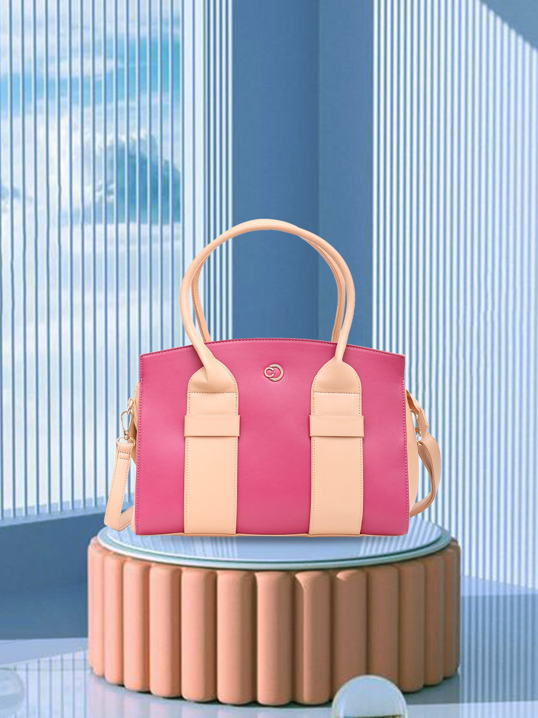 Caprese Ruby Women Magenta Large Satchel Bag