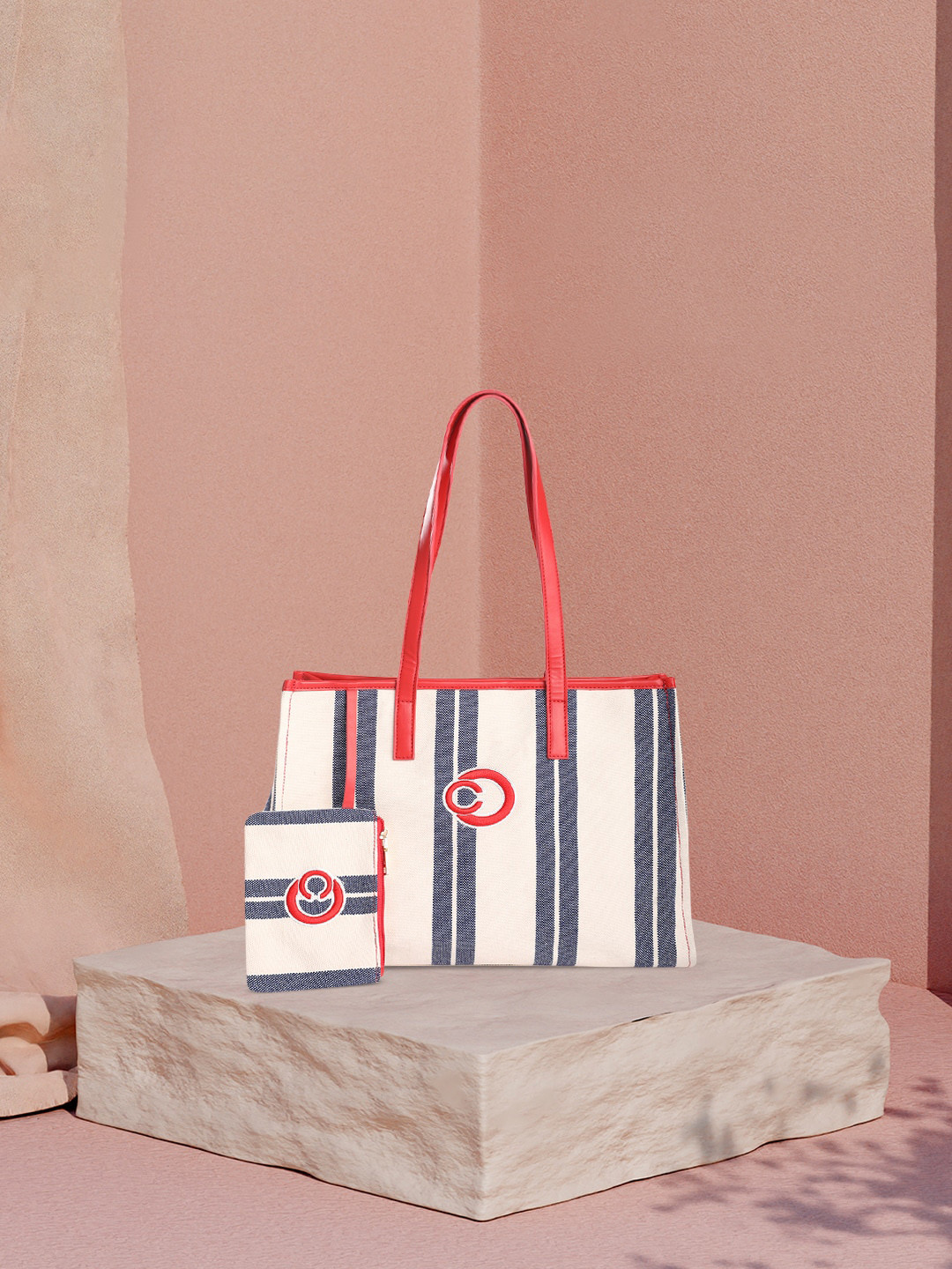 Caprese Dixie Women Blue Medium Tote Bag